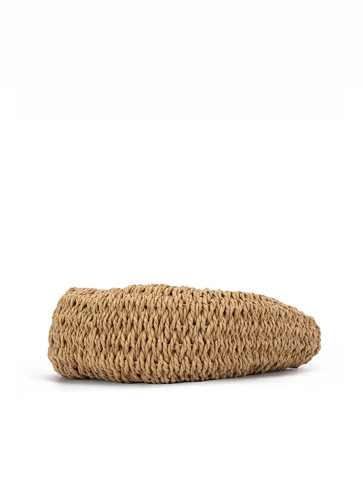 Woven Beach-Style Mini Basket Shoulder Bag