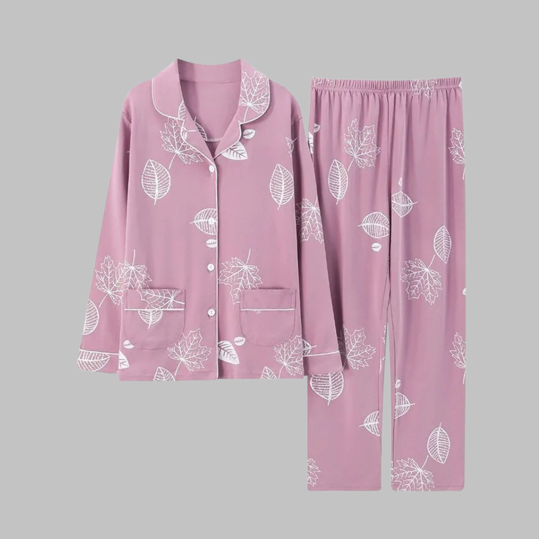 COSIMA™ - Cozy Long Sleeve Top and Pants Loungewear Set