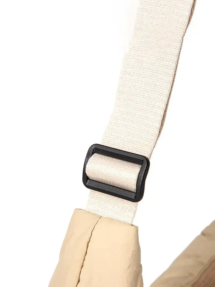 New Lightweight Ruched Hobo Crossbody Bag