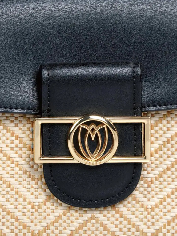 Colorblock Saddle Crossbody Bag