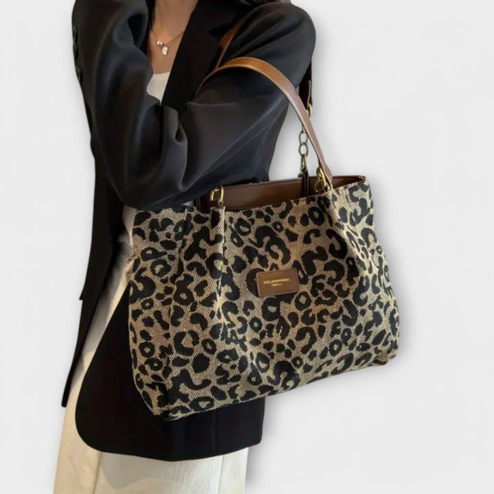 JOSEPHINE | LEOPARD CANVAS TOTE