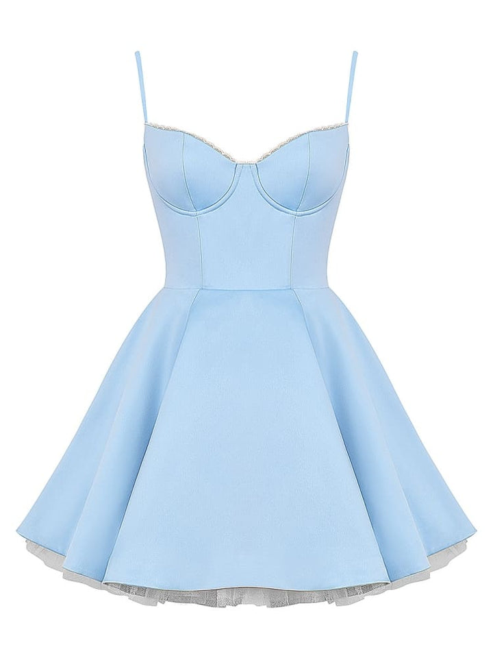 Cinderella Blue Tulle Mini Dress