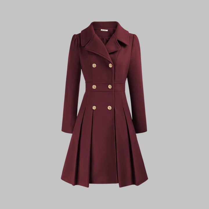 DAMI™ - Classy Double Button Long Sleeve Coat