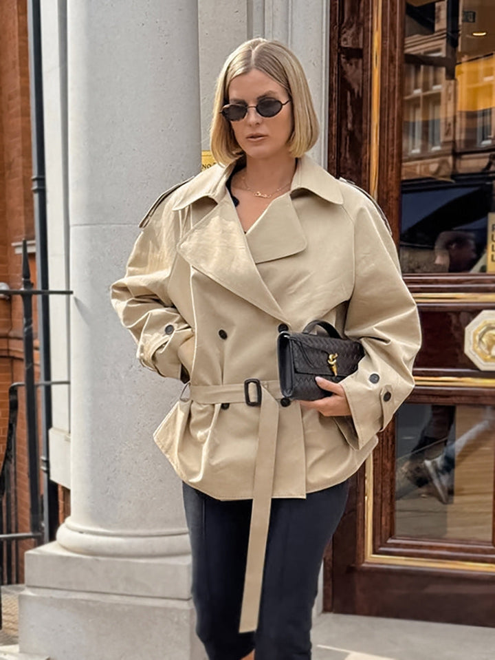Belted Mid-Length Trench Coat