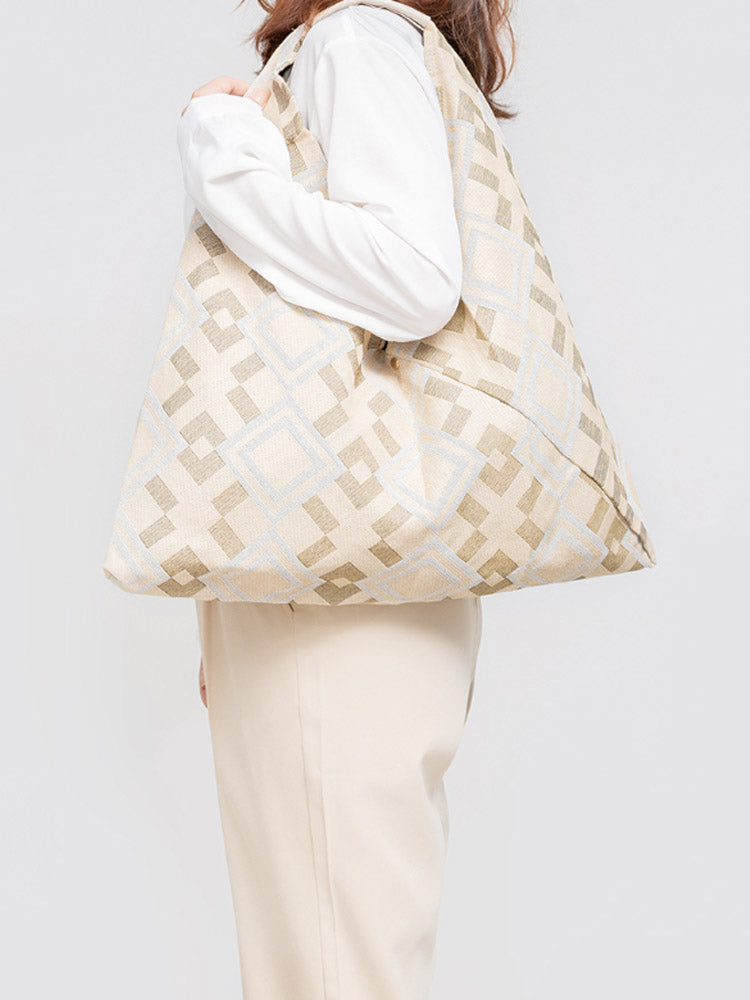 Canvas Triangle Bag - Printed