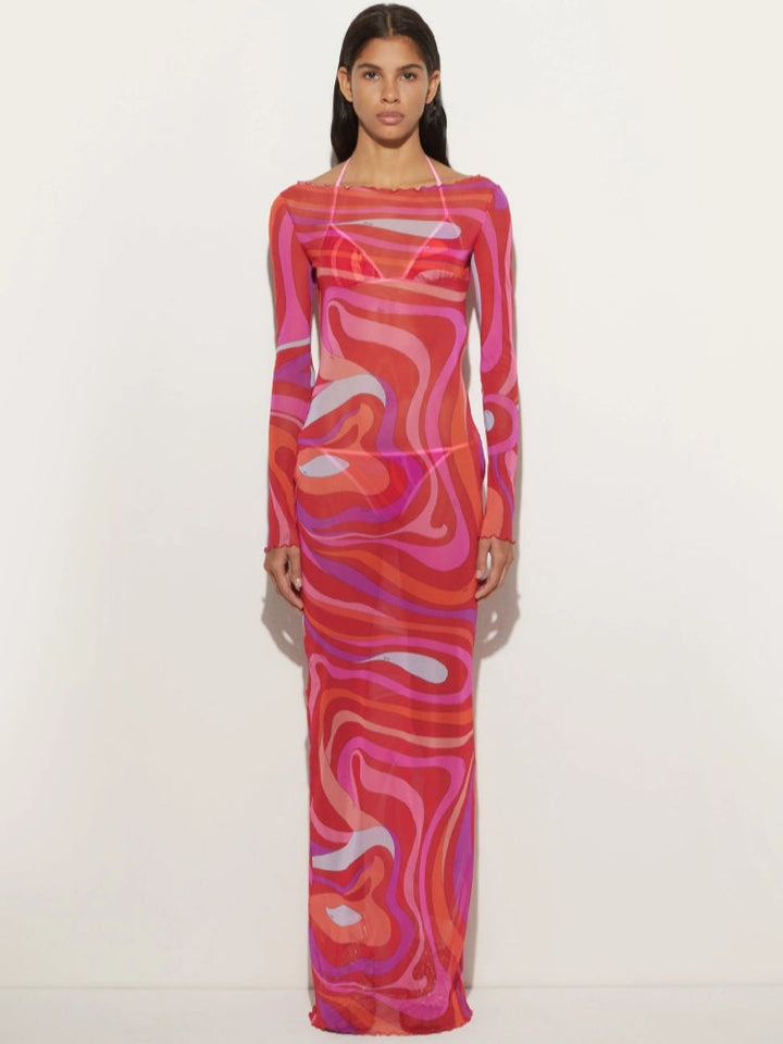 Marm Chiffon Maxi Dress