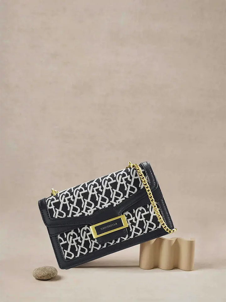 Jacquard Stitch Chain Dionysus Crossbody Bag