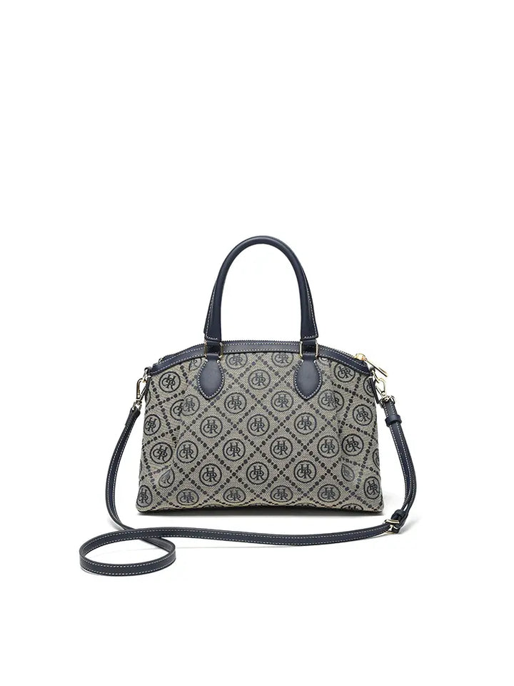 Star Detail Top Handle Tote Crossbody Bag