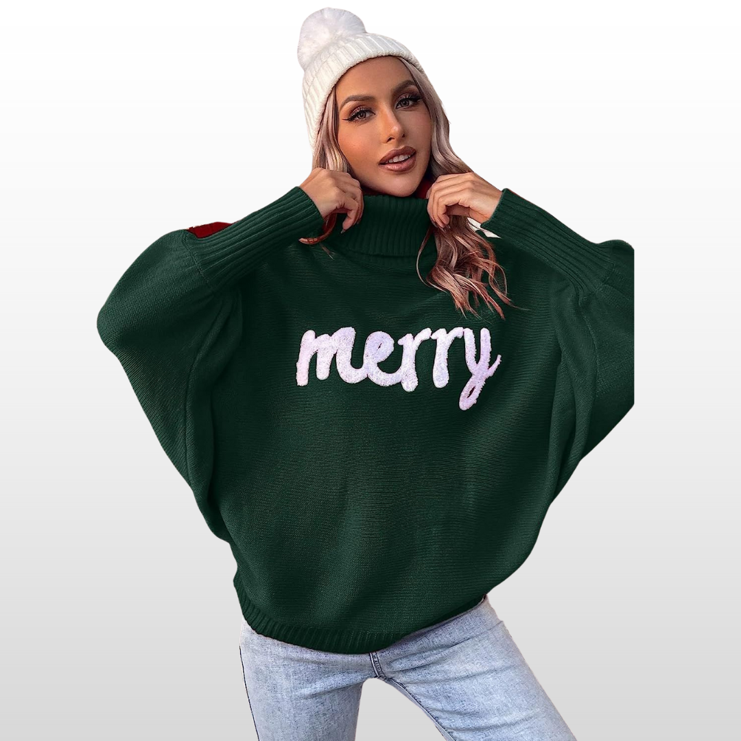 EMMIE™ - Loose-Fit Knit Sweater with Batwing Sleeves