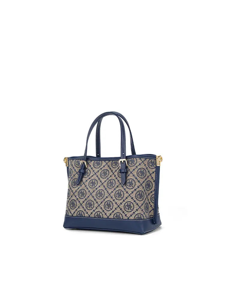 New Jacquard Star Mini Top Handle Tote Bag