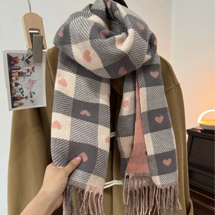 ZOLANI™ - Comfy Warm Plaid Double Side Tassel Scarf