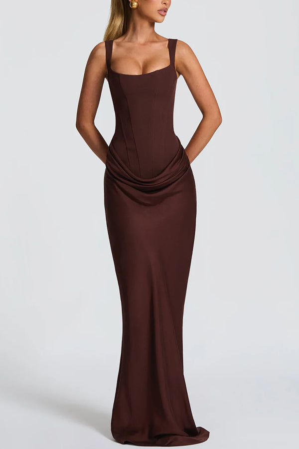 Luna · Maxi Dress with Square Neckline