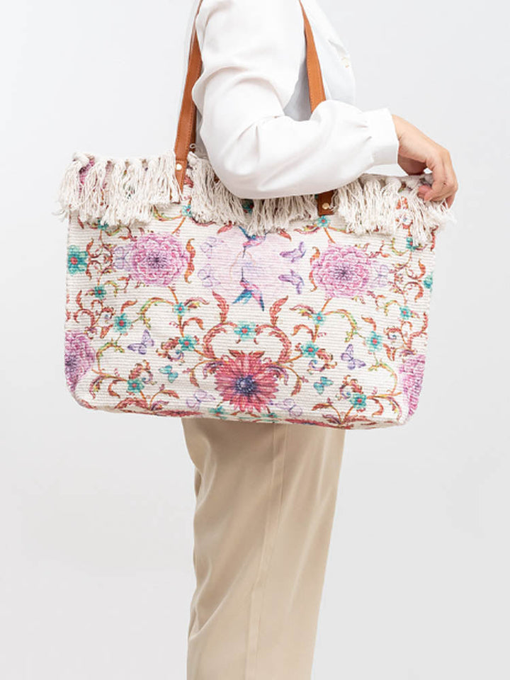 Canvas Printed Shoulder Bag