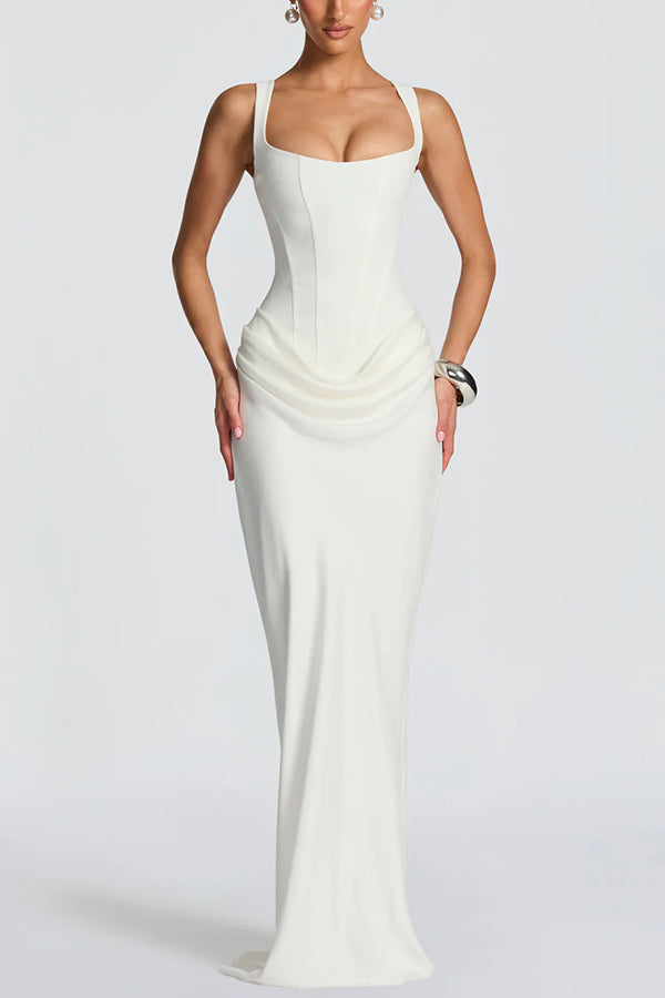 Luna · Maxi Dress with Square Neckline