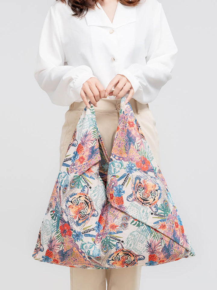 Canvas Triangle Bag - Printed