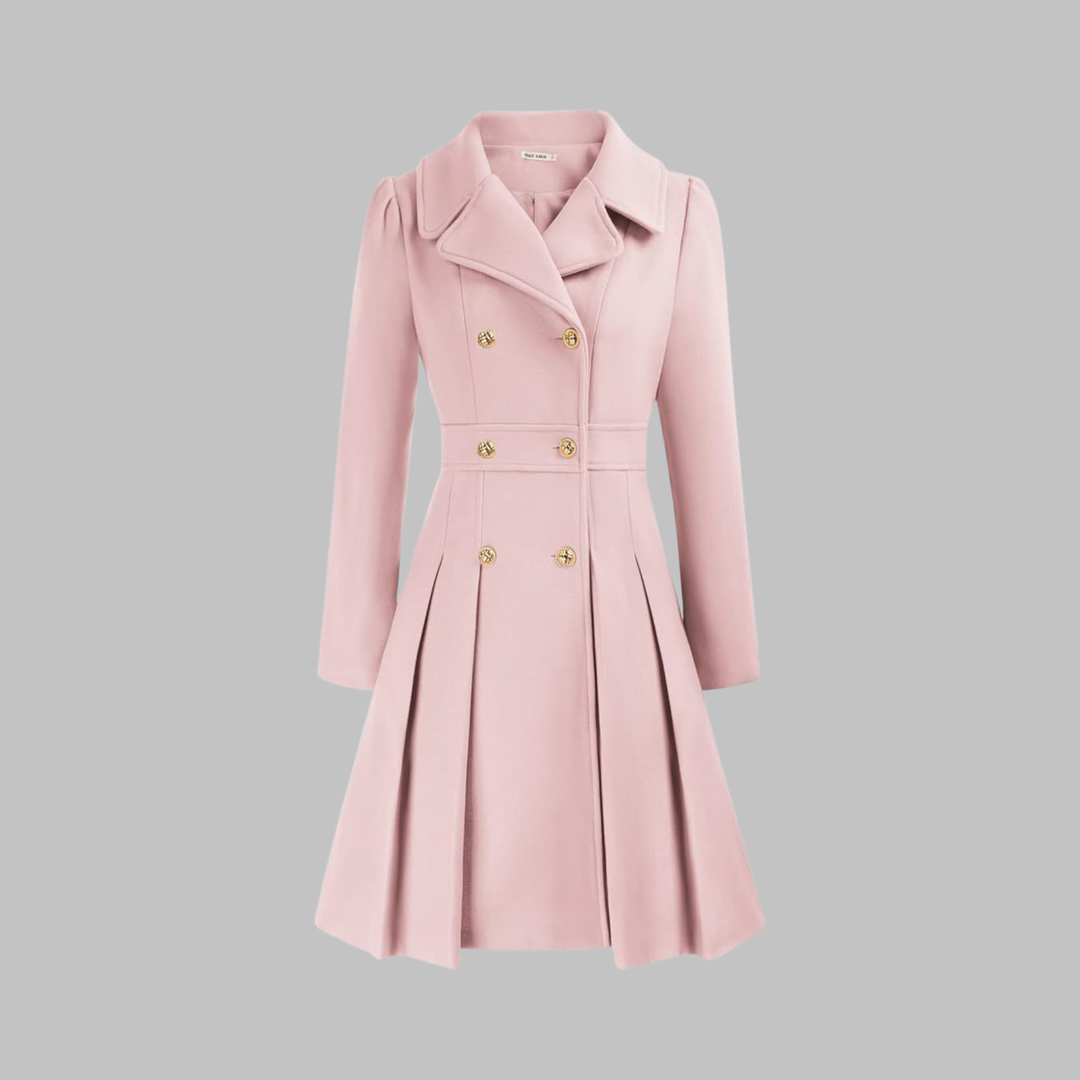 DAMI™ - Classy Double Button Long Sleeve Coat