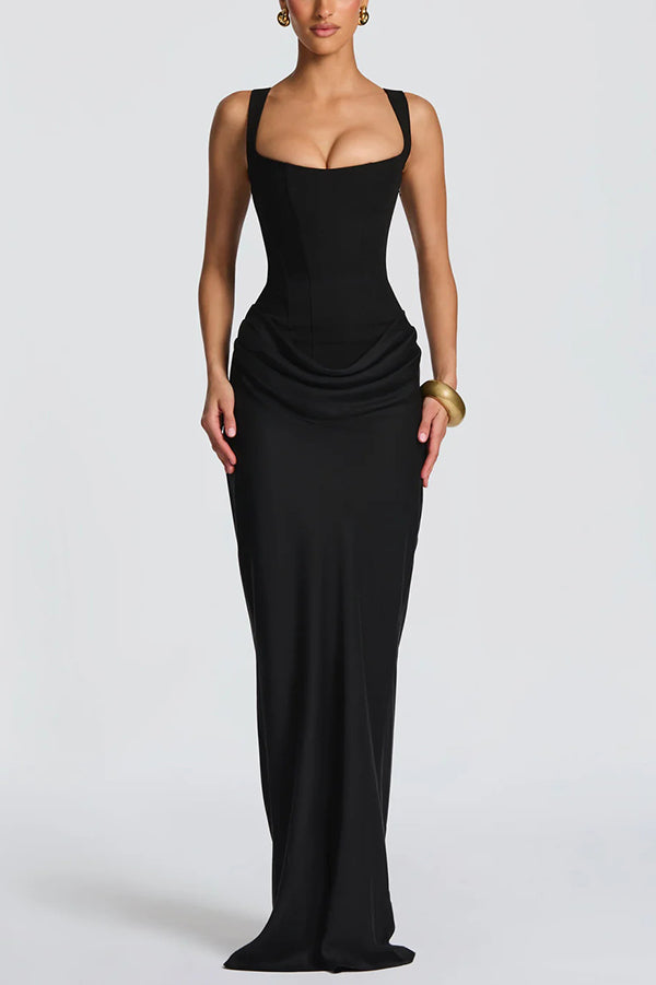 Luna · Maxi Dress with Square Neckline