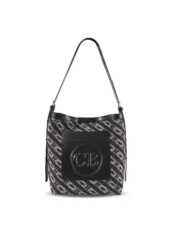 Washed Denim Commuter Crossbody Bag