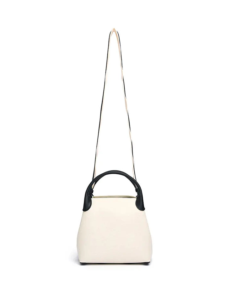 New High-End Letter Canvas Tote with Detachable Strap