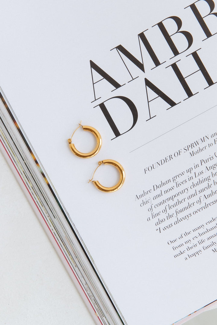 18K Gold Plated Pierce Of Your Heart Earrings