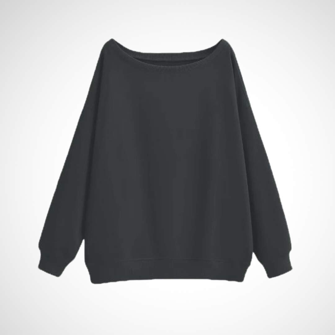 DIVECA™ - Casual Scoop Neck Long Sleeve Sweater
