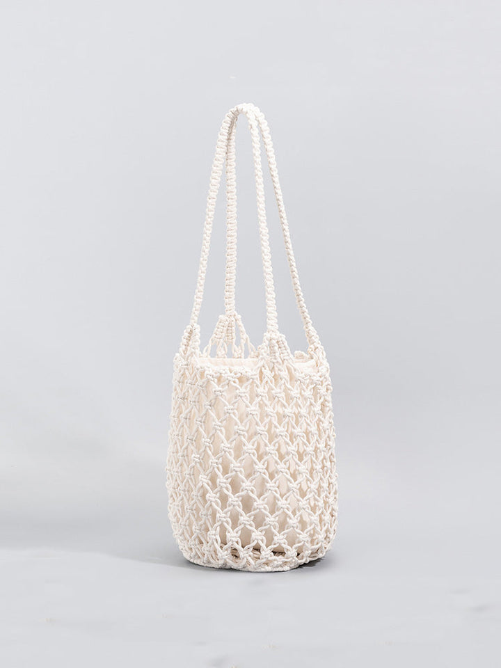 Cotton Thread Woven Fishnet Bag