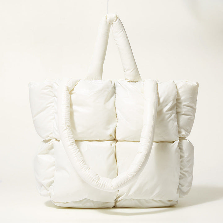 Square Pom-Pom Tote Bag