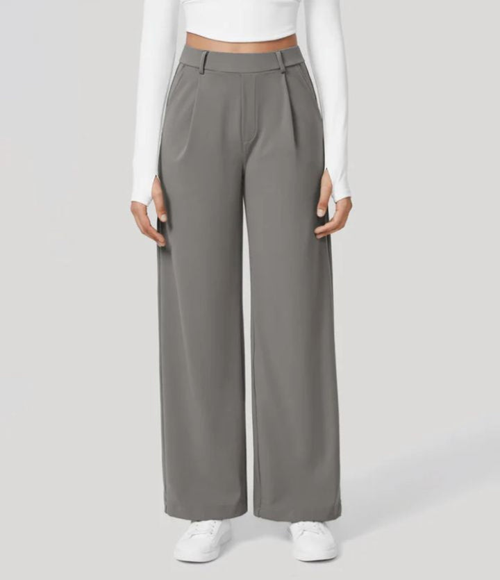 CHARMIE™ - Casual High Waist Straight Leg Pants