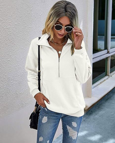 ANNIE™ - Lapel Zip-Up Sweatshirt for Women Casual Pullover