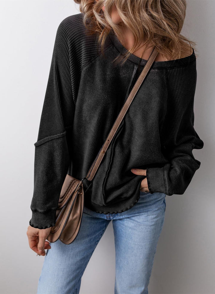 PRECIOUS™ - Casual Crew Neck Long Sleeve Sweatshirt