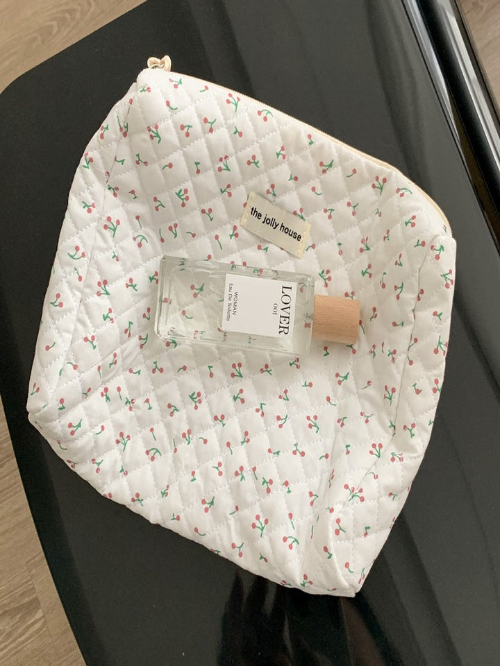 Floral Print Makeup Bag