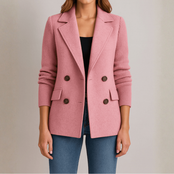 AMA | KNIT-SLEEVE BLAZER