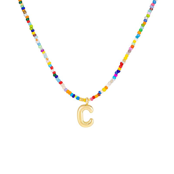 MACY™ - Colorful Bubble Letter Necklace