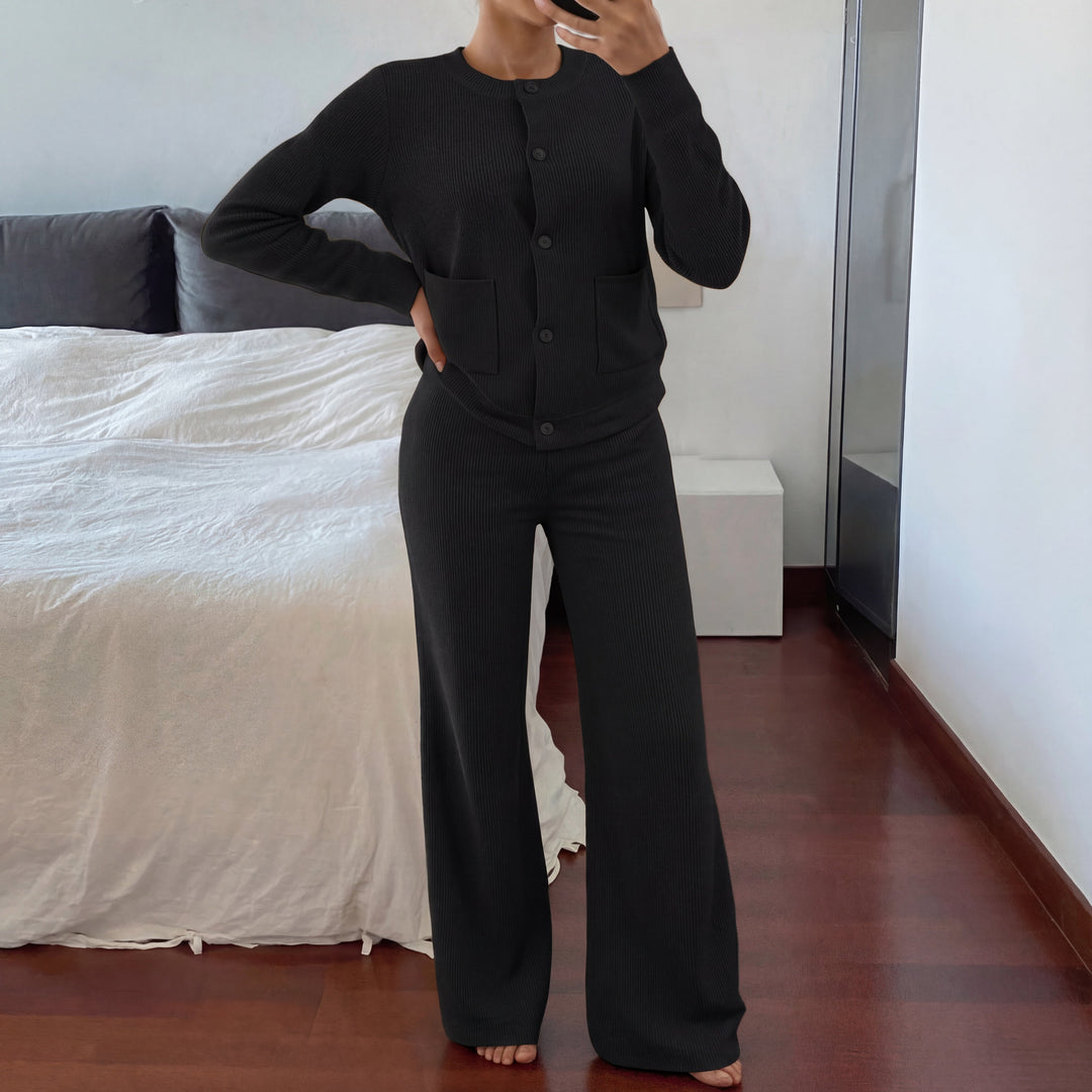LUCIA™ - Cozy Knit Sweater & Wide Leg Two-Piece Set