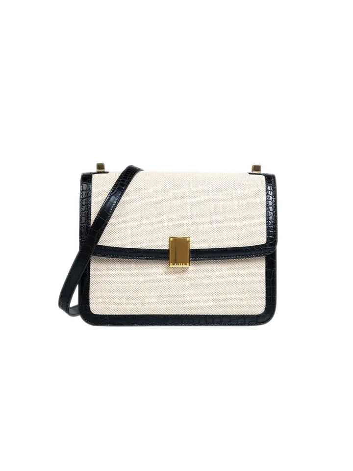 Minimalist Canvas Crossbody Shoulder Bag for Women