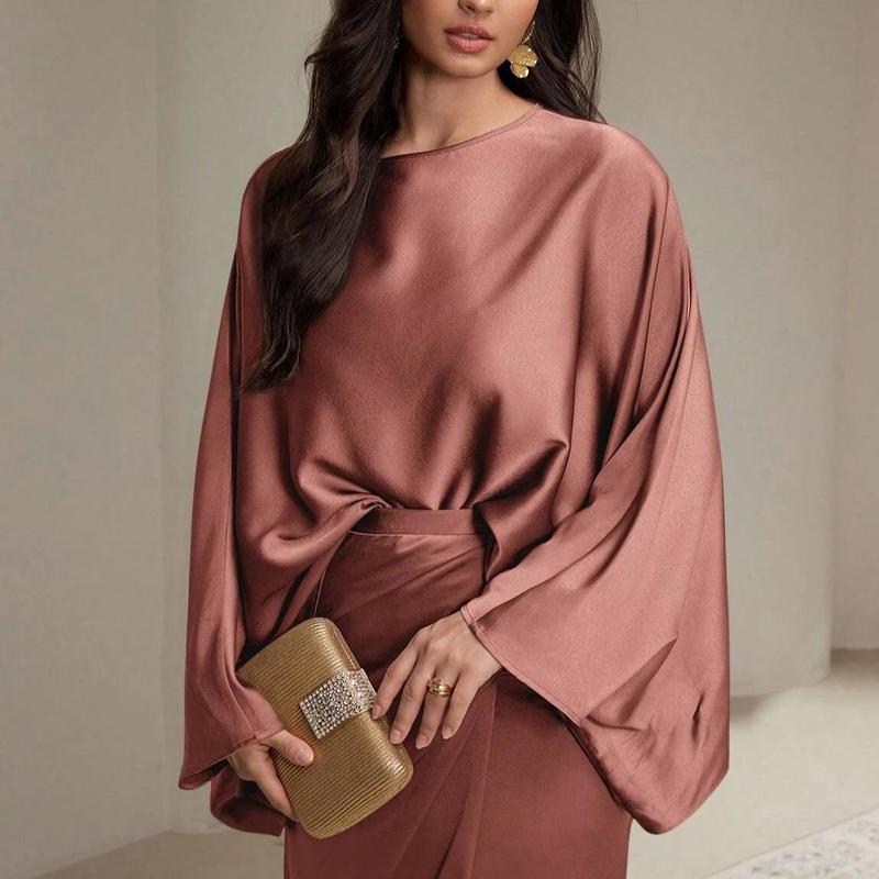 STELLA™ - Loose Shirt & Lace-up Skirt Suit for Elegant Daily Wear