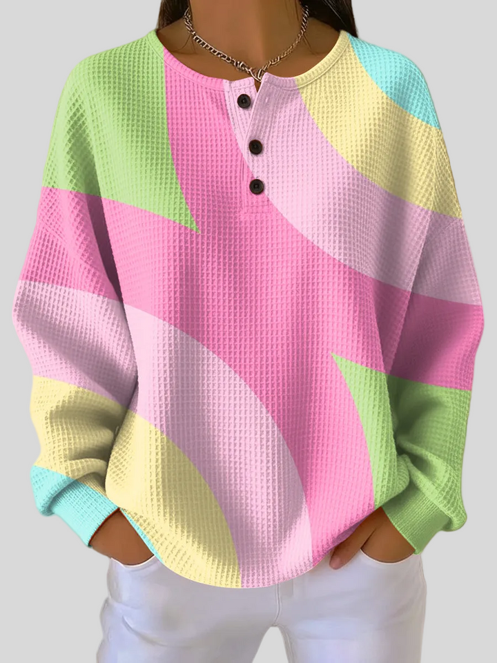 Vera™ | Sweater with Abstract Geometric Pattern