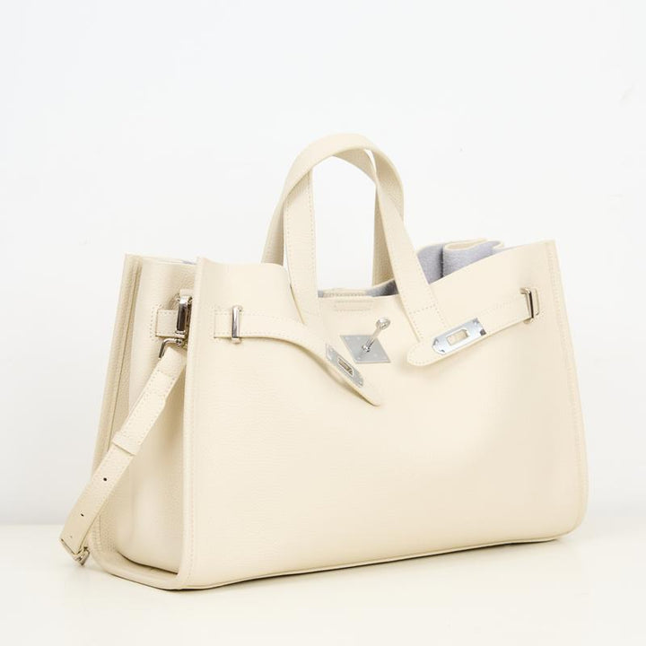 BEVERLEY™ - Large Capacity Genuine Cowhide Leather Tote Bag for Work & Travel