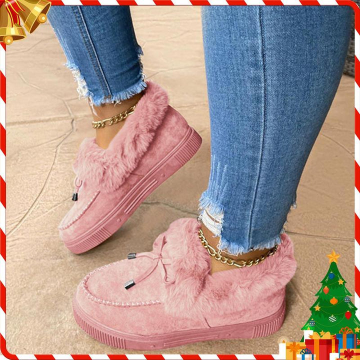 TESIE™ - Comfy Platform Suede Slip-On Winter Slippers