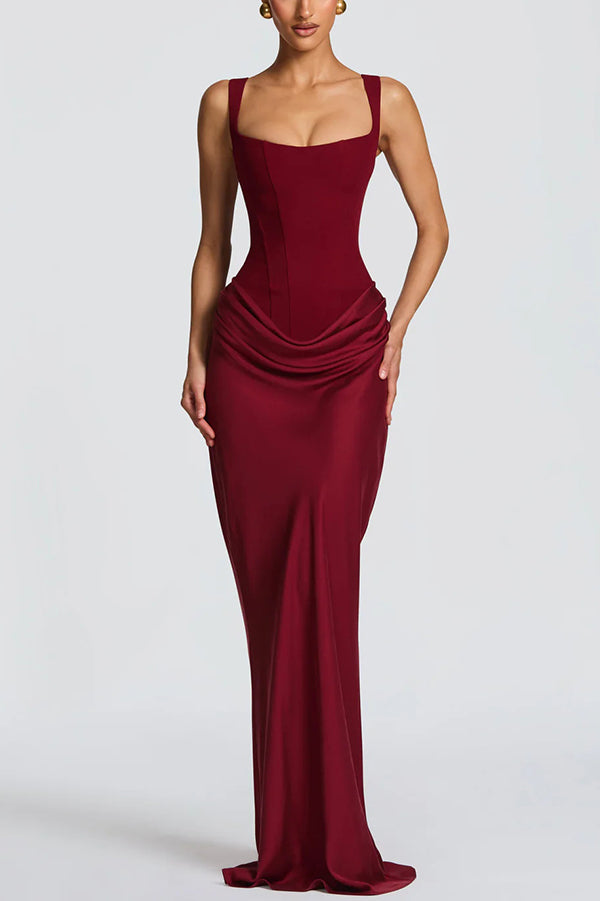 Luna · Maxi Dress with Square Neckline